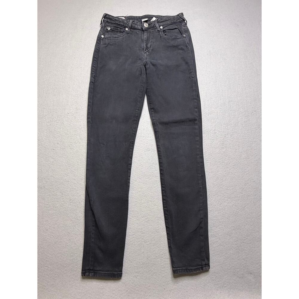 True Religion Jennie Curvy Skinny Jeans Women’s Size 27 Gray Stretch Denim‎ Y2K
